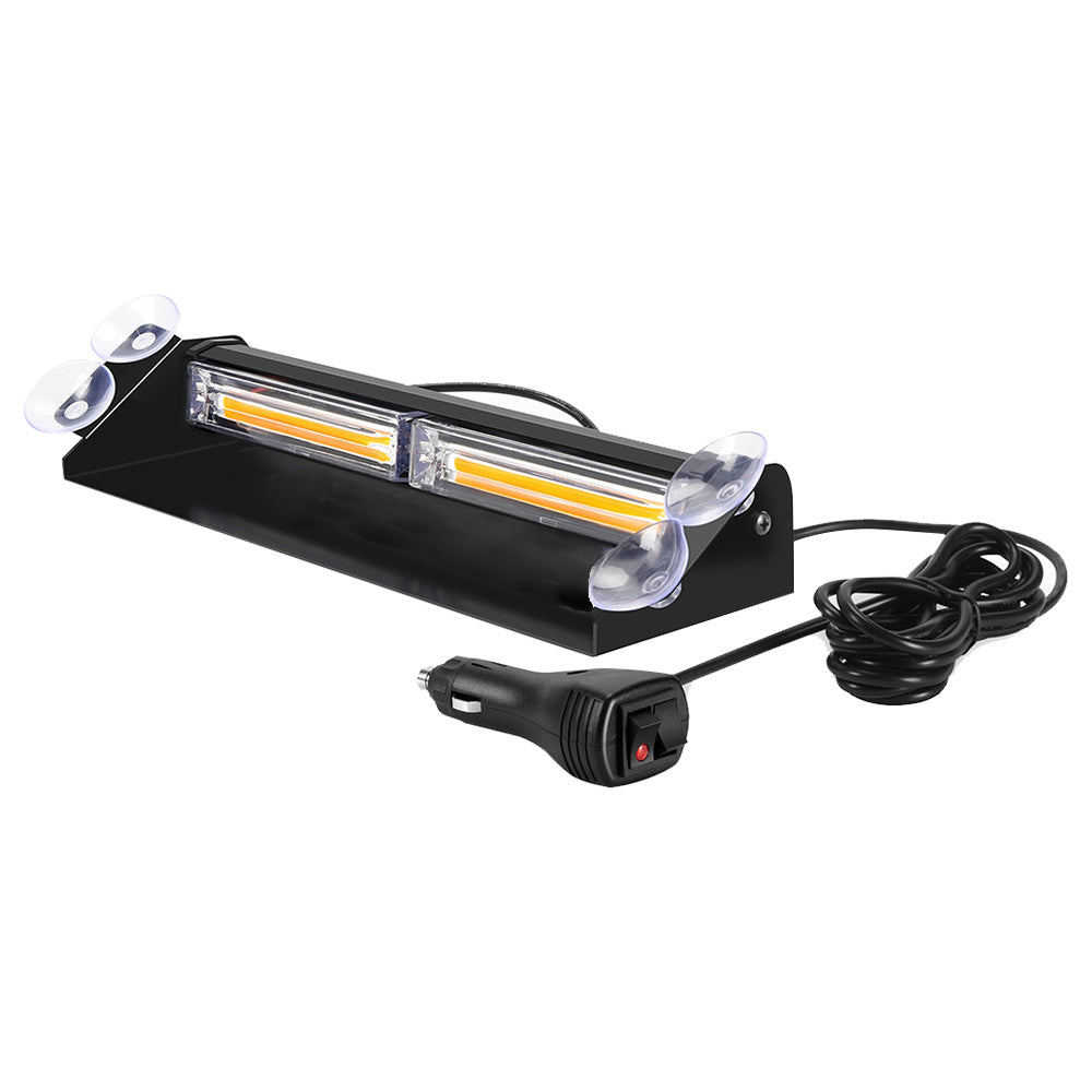 {{ Amber Bar LED Flashing Beacon Strobe Warning Light Car Truck For Windshield Dash }} - Buy Car Parts Online at {{ Kaka Auto Parts }}.