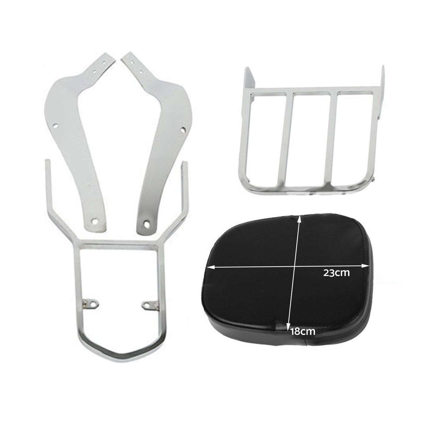 {{ Backrest Sissy Bar W Luggage Rack Suitable For Suzuki Boulevard C50 2005-2011 }} - Buy Car Parts Online at {{ Kaka Auto Parts }}.