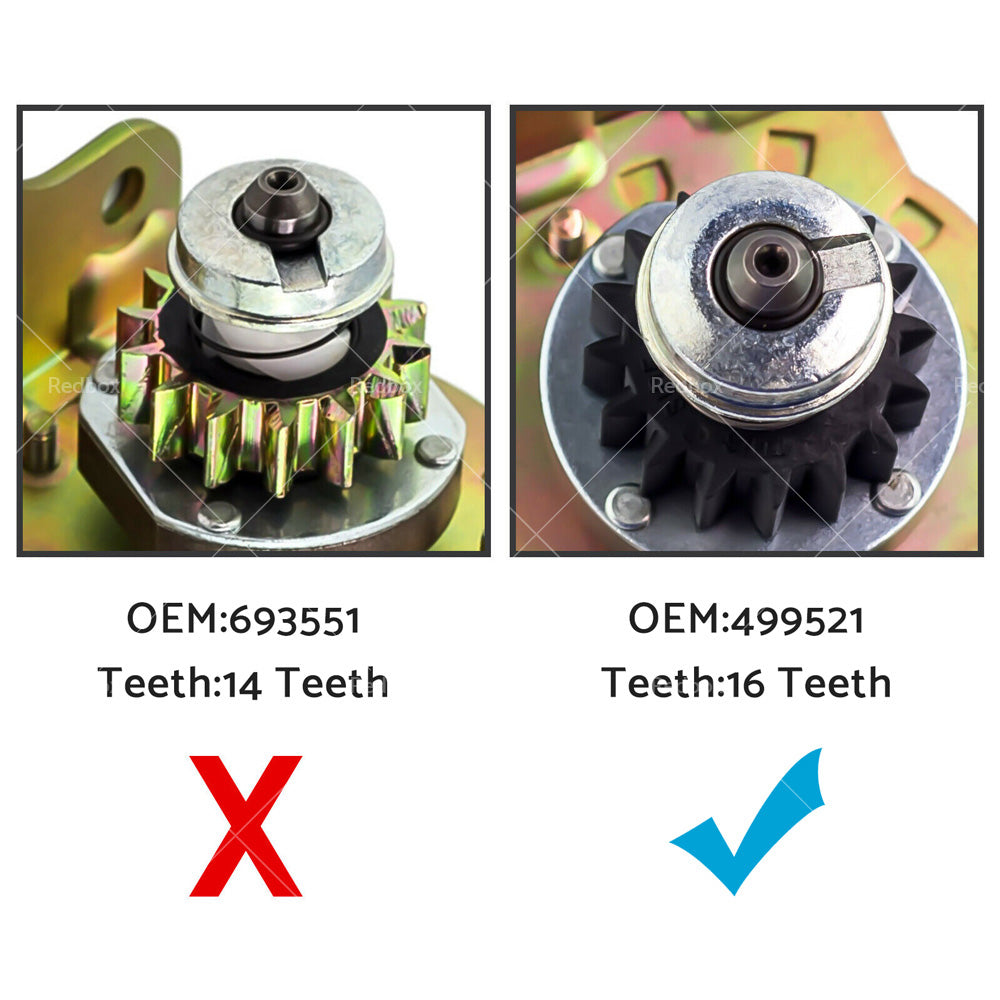 {{ Starter Motor for Briggs and Stratton 16 tooth 12V Heavy Duty Ride On Mower 499521 }} - Buy Car Parts Online at {{ Kaka Auto Parts }}.