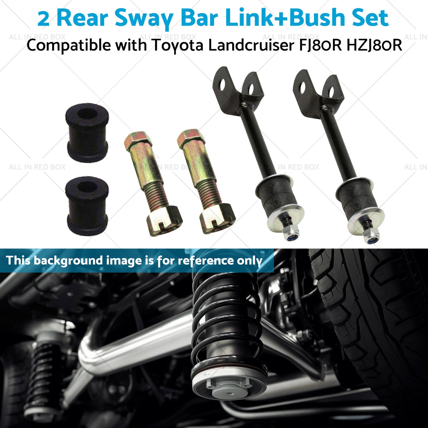 {{ 2 Rear Sway Bar LinkBush Kit Suitablefor Toyota Landcruiser FJ80R HZJ80R HDJ80R }} - Buy Car Parts Online at {{ Kaka Auto Parts }}.