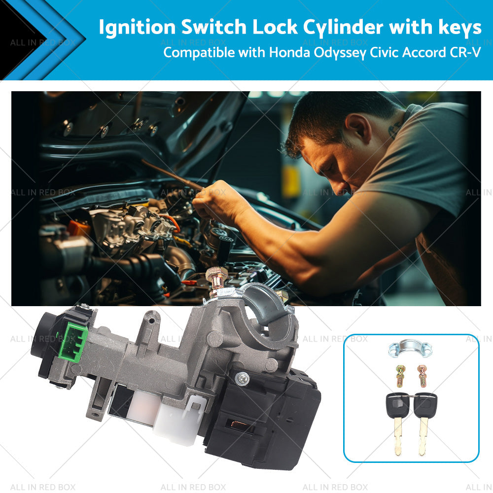 {{ Ignition Switch Lock Cylinder w Key ID48 Suitable For Honda Civic Accord CRV }} - Buy Car Parts Online at {{ Kaka Auto Parts }}.