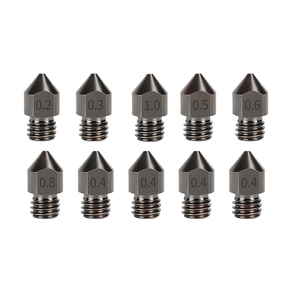 {{ 10Pcs Hardened Steel Nozzle Suitable for Creality CR-10 Ender 3 Pro 5 Series }} - Buy Car Parts Online at {{ Kaka Auto Parts }}.