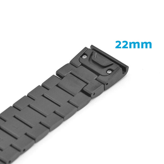 Stainless Steel Strap Quick Fit Watch Band Suitable for Garmin Fenix 5 6 22mm