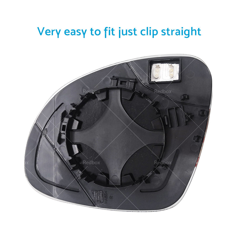 {{ Driver Side Right Mirror Glass With Heated Back Plate for VW Golf MK5 2004-2008 }} - Buy Car Parts Online at {{ Kaka Auto Parts }}.