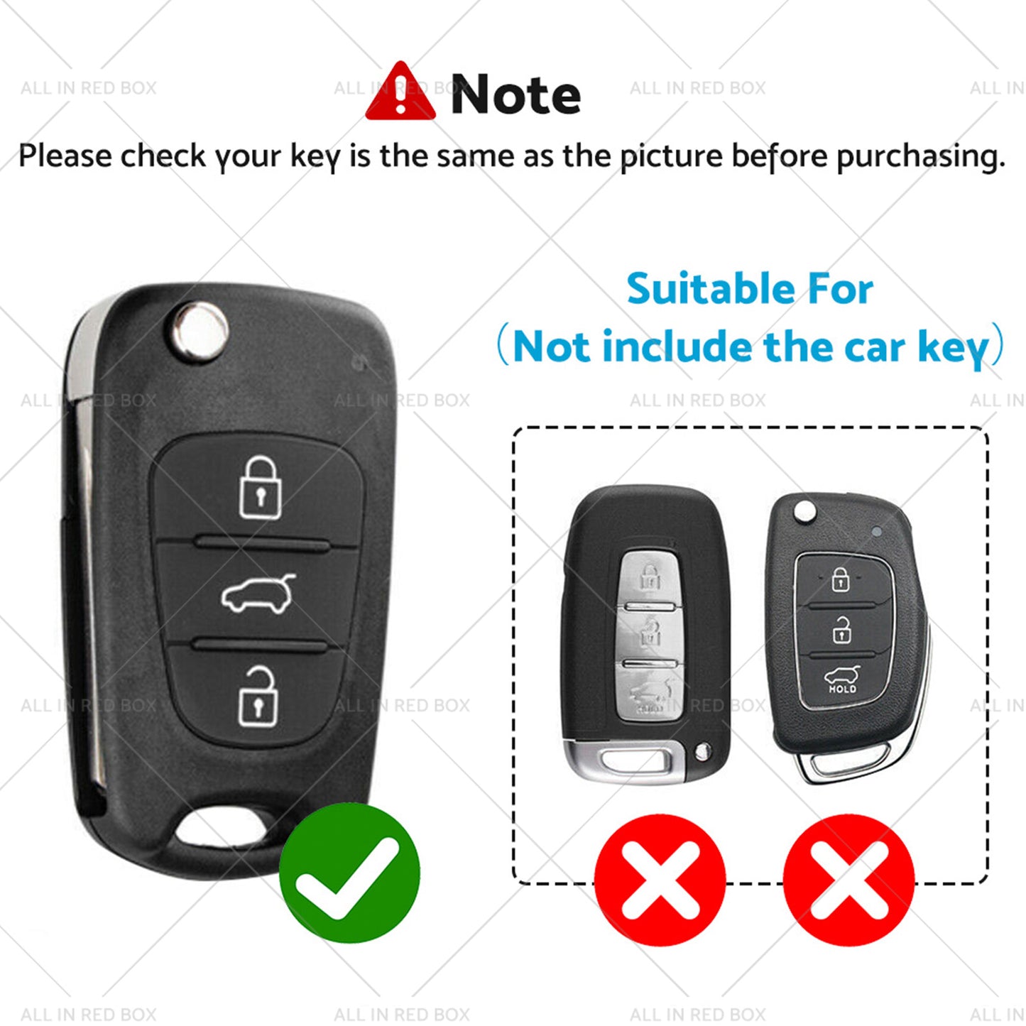 {{ Remote Flip Key Cover Case Shell Protector Suitable For Hyundai i30 ix35 }} - Buy Car Parts Online at {{ Kaka Auto Parts }}.