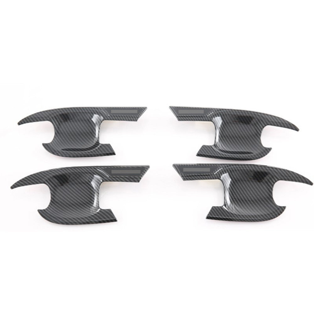 Carbon Fiber Look Door Handle Bowl Strip Covers Suitable for Toyota Kluger 2021¡§C2025