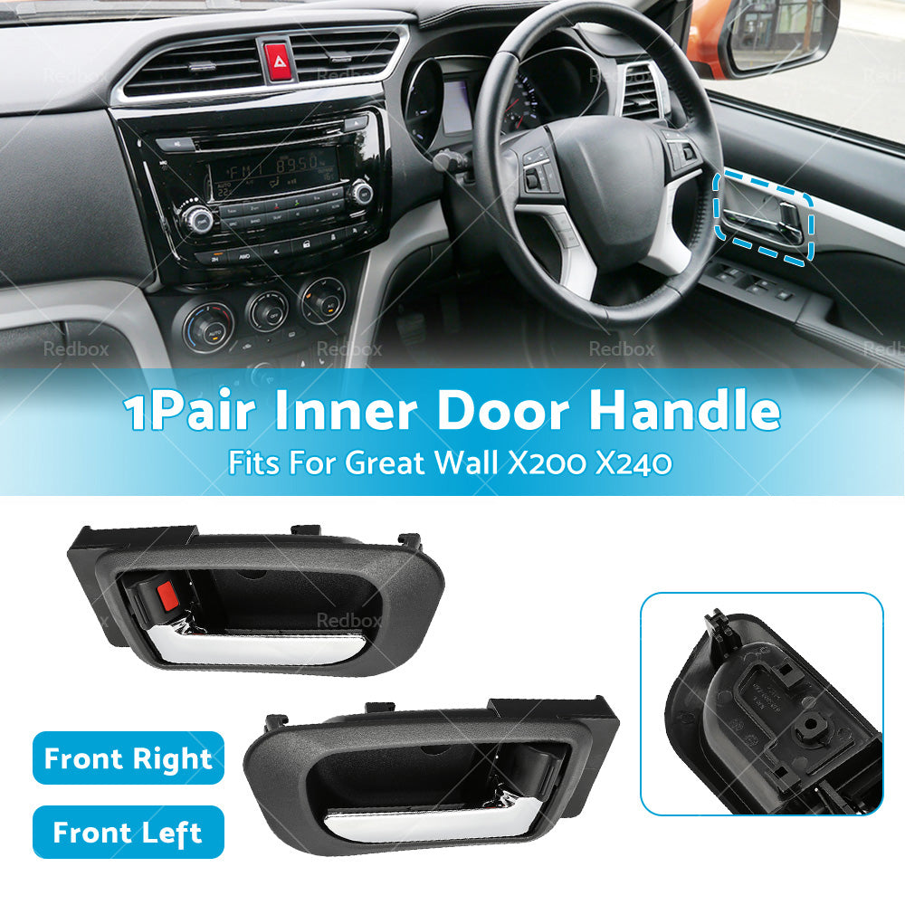 {{ Pair LH RH Front Inner Door Handle Suitable For Great Wall X200 11-17 X240 10-16 }} - Buy Car Parts Online at {{ Kaka Auto Parts }}.