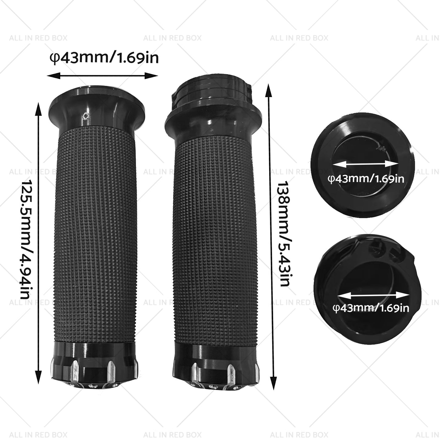 {{ 2PCS Motorcycle Handle Bar 1 inch Hand Grip Suitable for Harley Dyna Sportster }} - Buy Car Parts Online at {{ Kaka Auto Parts }}.