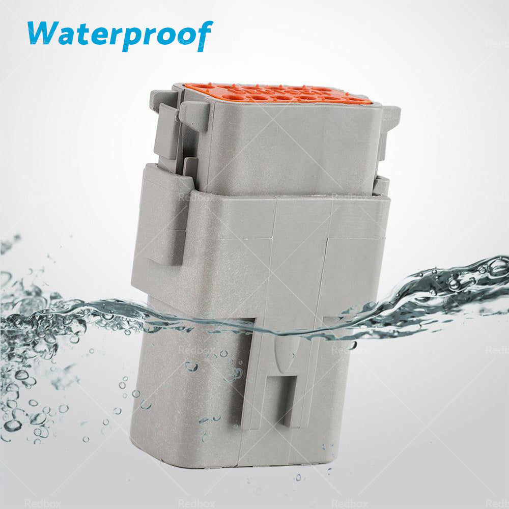 {{ Deutsch DT 12-Way 12 Pin Electrical Connector Waterproof Plug Kit Male and Female }} - Buy Car Parts Online at {{ Kaka Auto Parts }}.