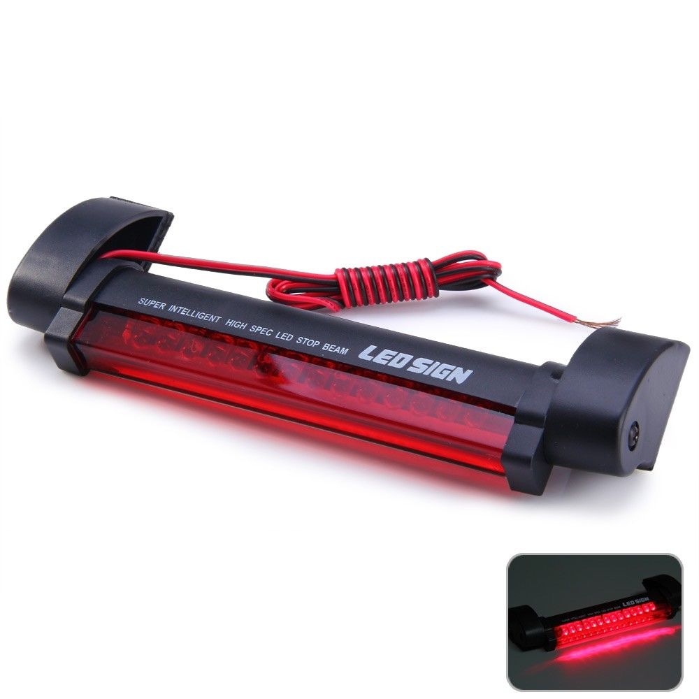 {{ Universal 12V 14LED Car High Mount Third 3rd Brake Stop Rear Tail Light Lamp Red }} - Buy Car Parts Online at {{ Kaka Auto Parts }}.