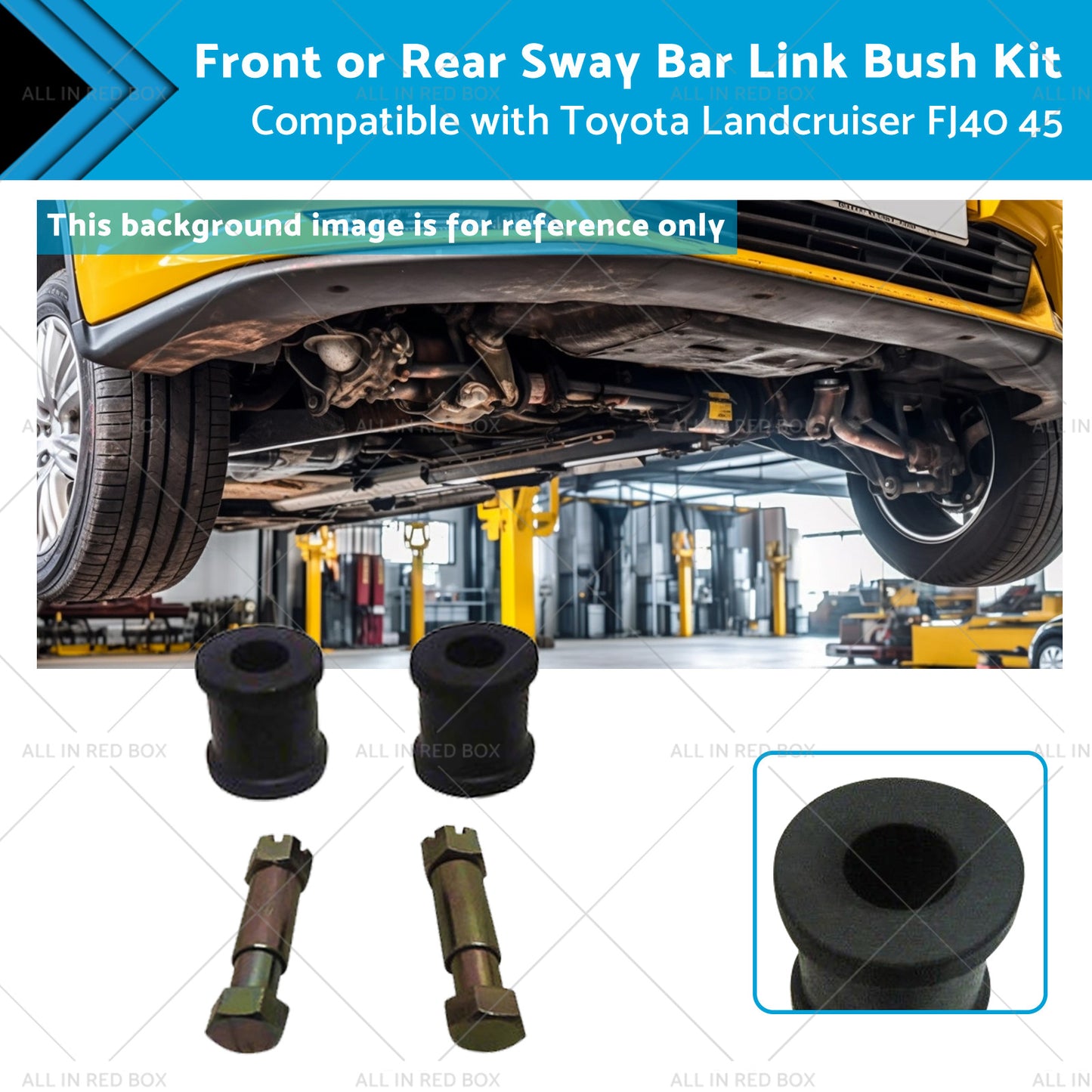 {{ 2x Sway Bar Link Bush Front or Rear Suitable for Toyota Landcruiser 45 FJ40 }} - Buy Car Parts Online at {{ Kaka Auto Parts }}.