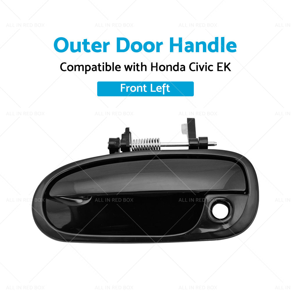 {{ Smooth Black Front Left Outer Door Handle Suitable For Honda Civic EK 1995-2000 }} - Buy Car Parts Online at {{ Kaka Auto Parts }}.