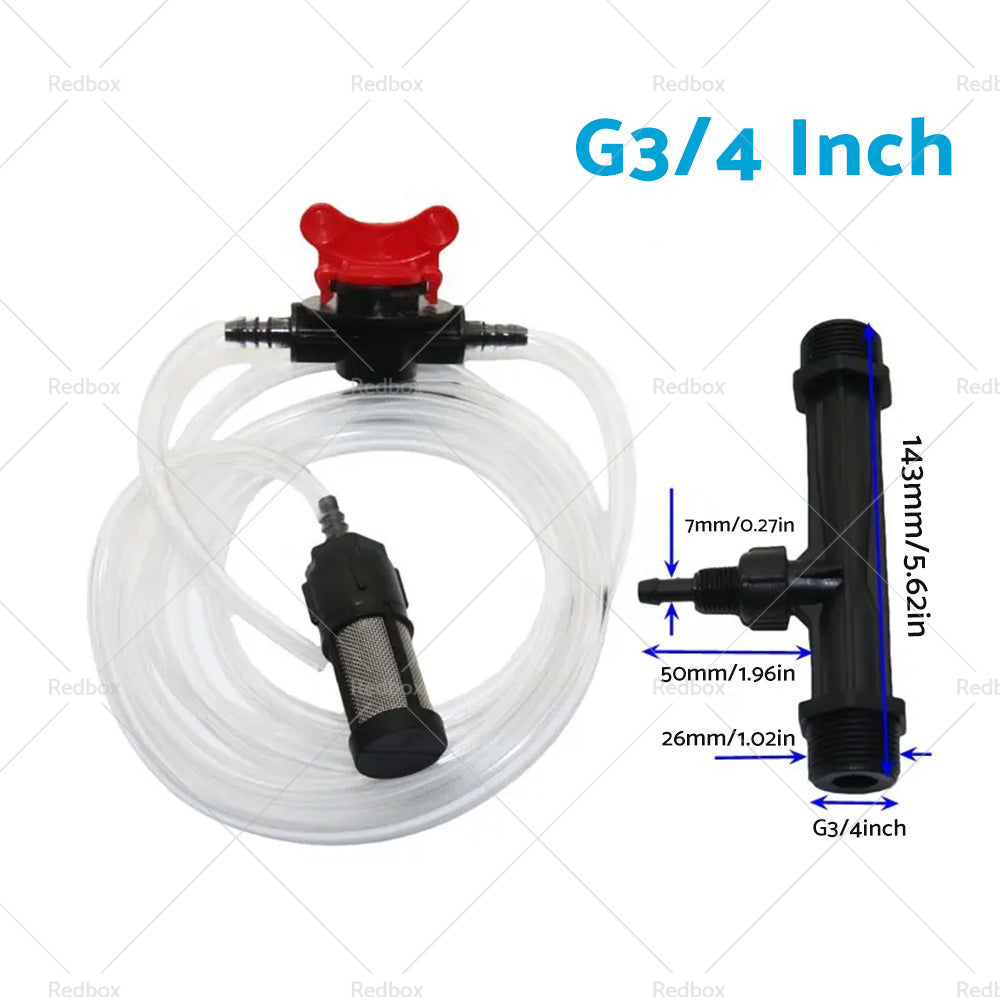 {{ 1/2 3/4 Irrigation Venturi Fertilizer Kit Injector Water Tube Switch Filter }} - Buy Car Parts Online at {{ Kaka Auto Parts }}.