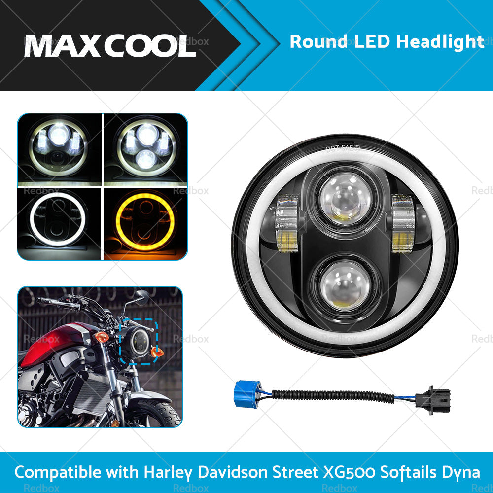 {{ Suitable For Harley Davidson Street XG500 Softails Dyna LED Motorcycle Headlight }} - Buy Car Parts Online at {{ Kaka Auto Parts }}.