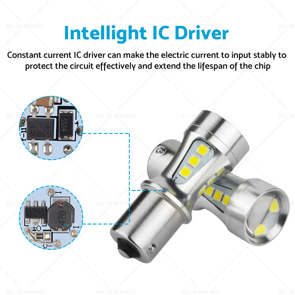 {{ 2x LED Reverse Tail Light Bulbs Globe Suitable For Toyota Landcruiser 80 Series }} - Buy Car Parts Online at {{ Kaka Auto Parts }}.