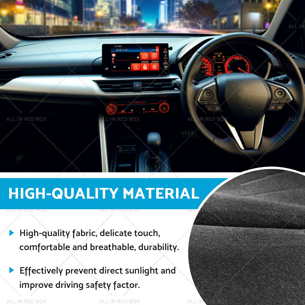 {{ Black Non-Slip Dash Mat Cover Suitable For Toyota Yaris Cross GX GXL 5 2020-2022 }} - Buy Car Parts Online at {{ Kaka Auto Parts }}.