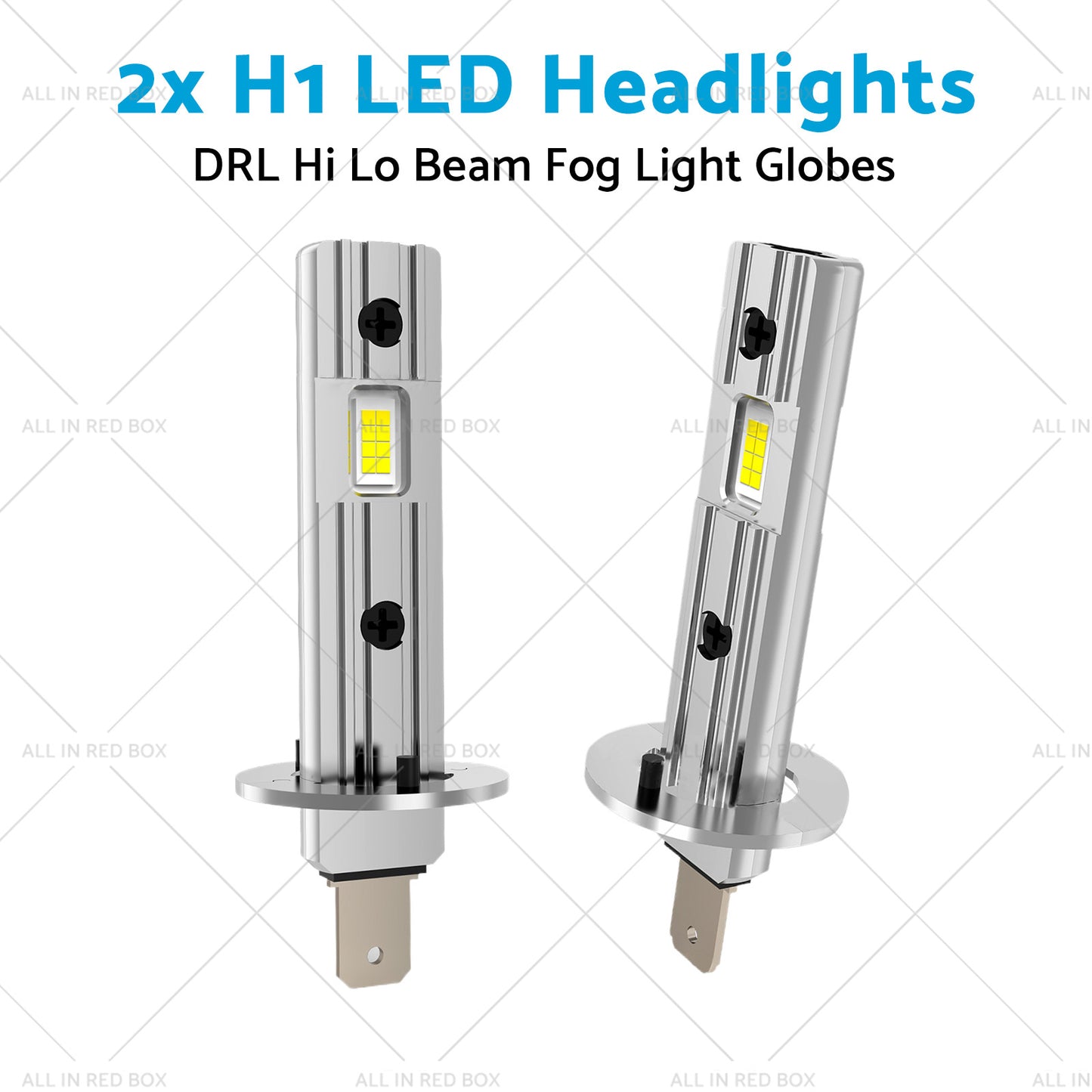 {{ 2x H1 LED Headlights DRL Hi Lo Beam Fog Light Globes 13W 6000K White Lamp Bulbs }} - Buy Car Parts Online at {{ Kaka Auto Parts }}.