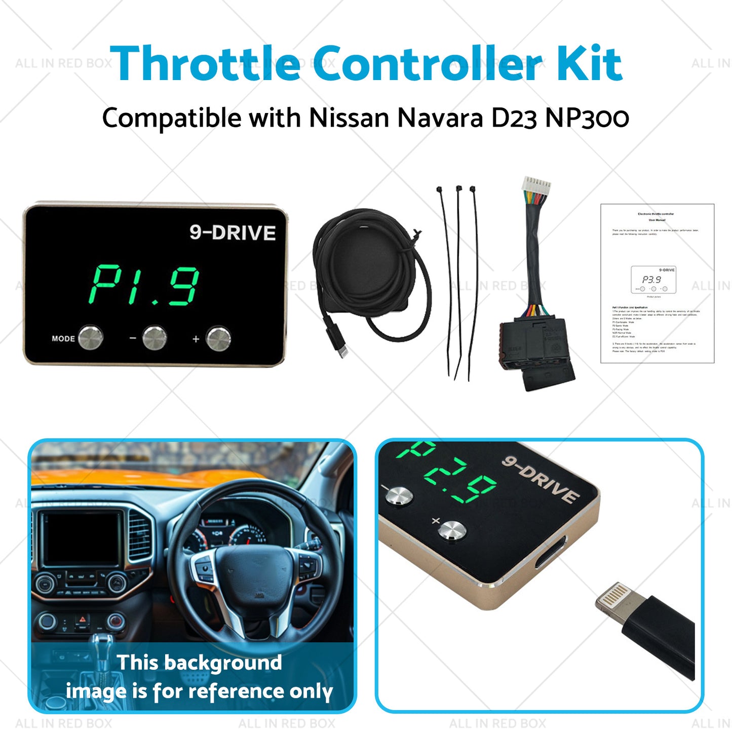 {{ Throttle Controller Kit Suitable for Nissan Navara NP300 D23 2015-2023 }} - Buy Car Parts Online at {{ Kaka Auto Parts }}.