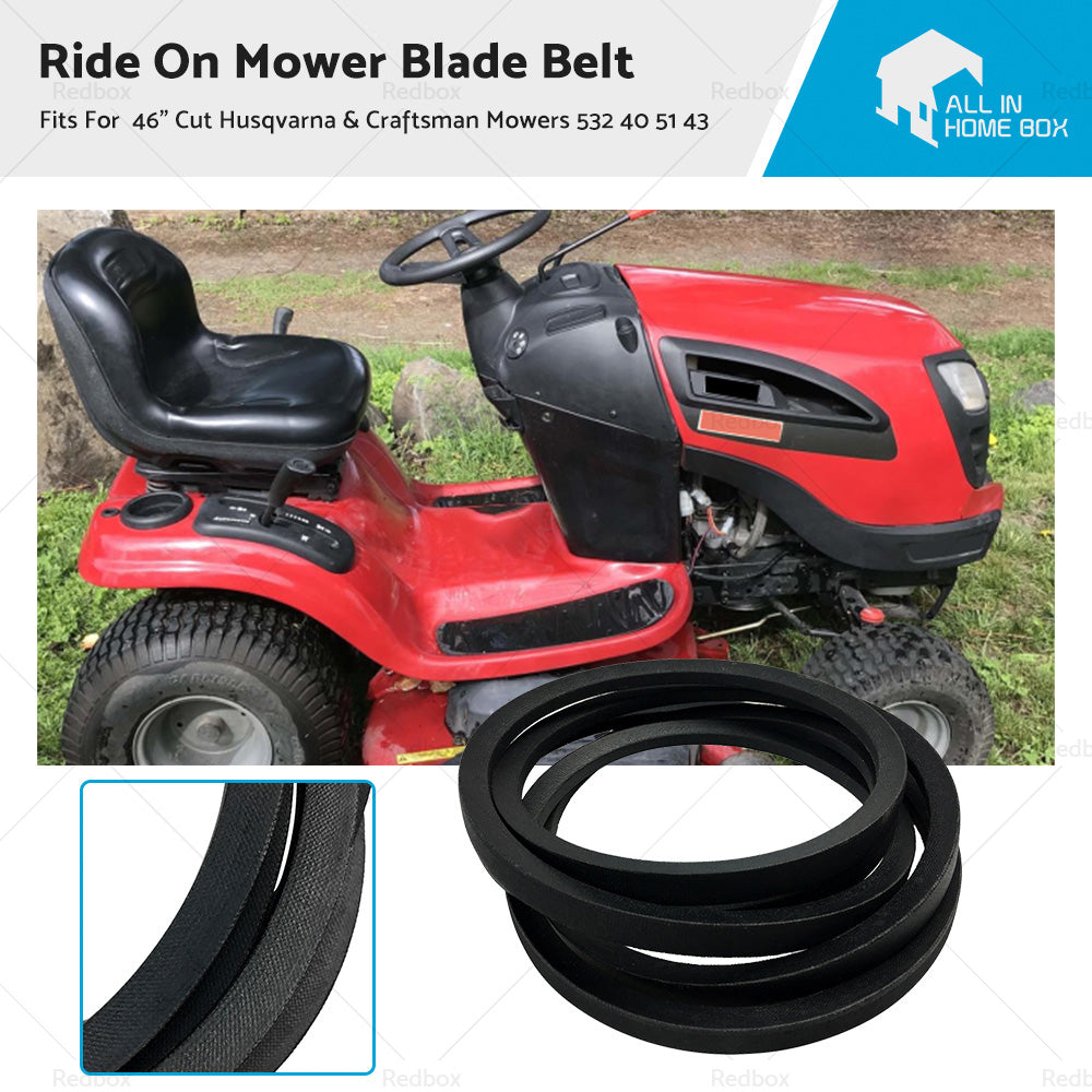 {{ Ride On Mower Blade Belt For 46 inch Cut Husqvarna and Craftsman Mowers 532 40 51 43 }} - Buy Car Parts Online at {{ Kaka Auto Parts }}.