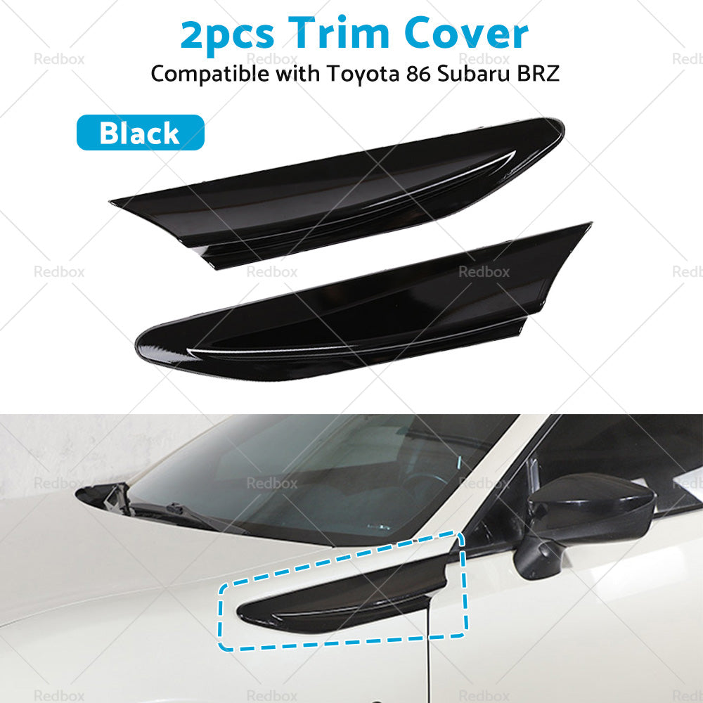 {{ Black Car Side Fender Fin Vent Trim Suitable For Toyota 86 Subaru BRZ 2012-2020 }} - Buy Car Parts Online at {{ Kaka Auto Parts }}.