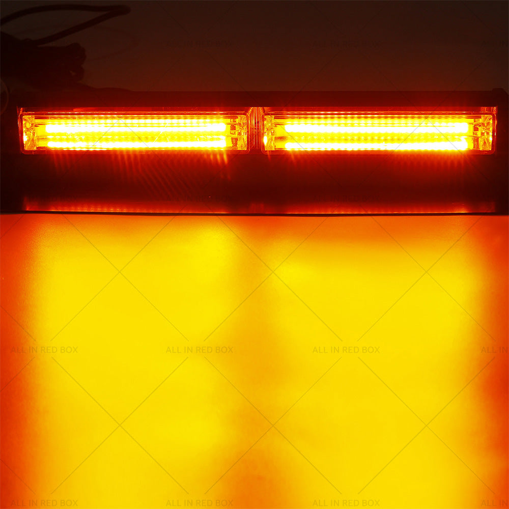 {{ Amber Bar LED Flashing Beacon Strobe Warning Light Car Truck For Windshield Dash }} - Buy Car Parts Online at {{ Kaka Auto Parts }}.