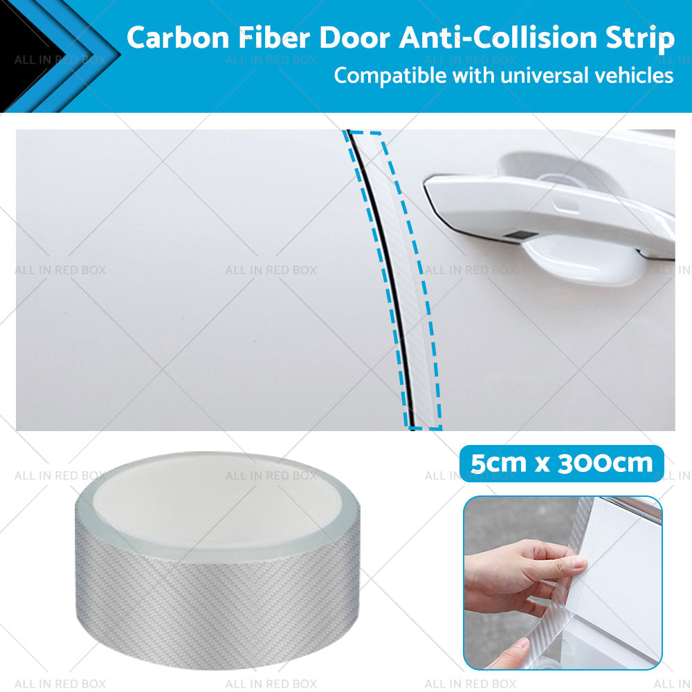 {{ 3m Car Door Sill Protector Carbon Fiber Edge Sticker Rubber Bumper Guard Strip }} - Buy Car Parts Online at {{ Kaka Auto Parts }}.