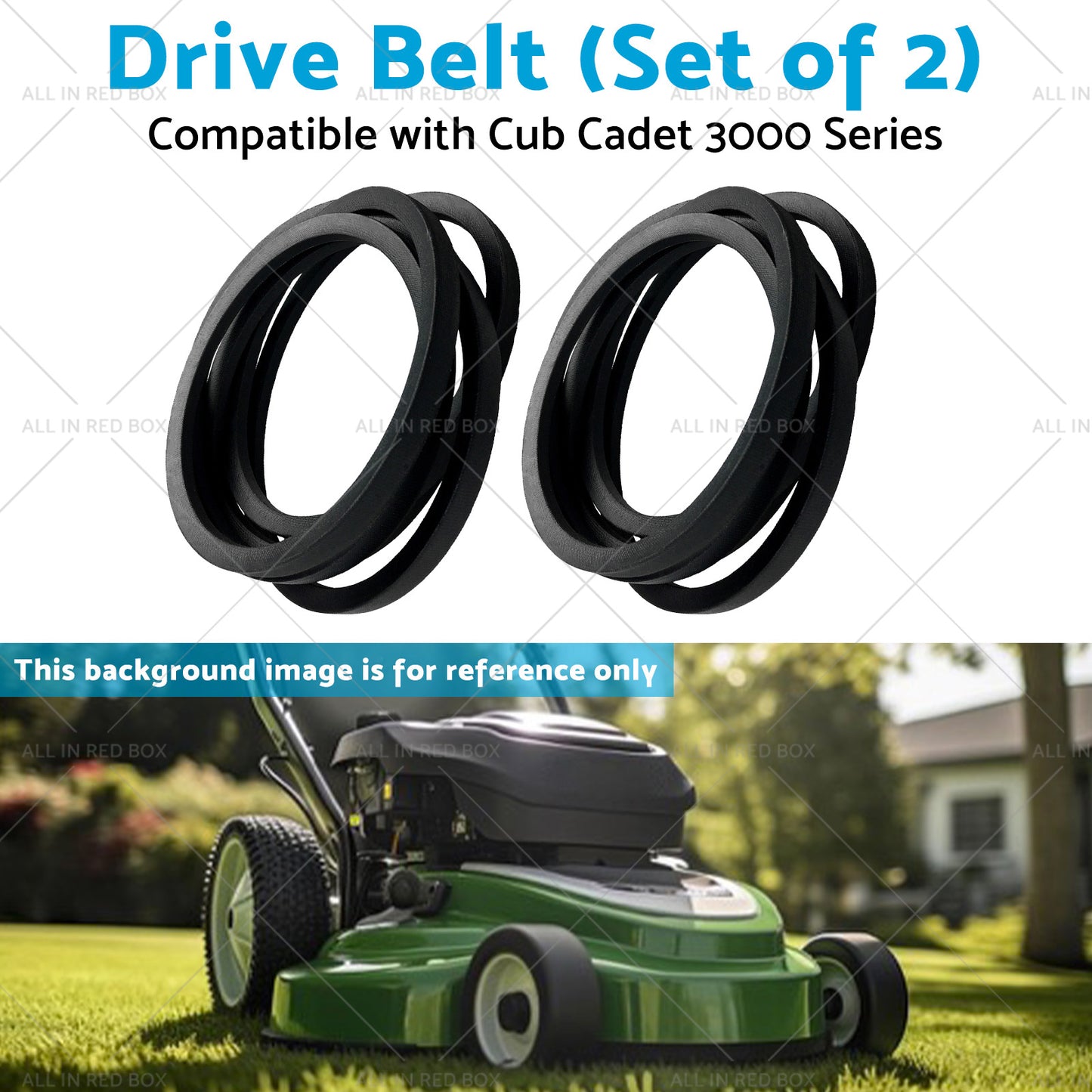 {{ 2x Belt Suitable for Cub Cadet 3000 series 7543084 7543084-A 754-3084 754-3084-A }} - Buy Car Parts Online at {{ Kaka Auto Parts }}.