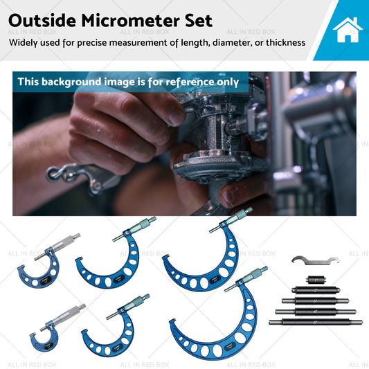 {{ 6pcs or set 0-6 inch  Outside Micrometer set Machinist Tool Carbide 0. 0001 inch }} - Buy Car Parts Online at {{ Kaka Auto Parts }}.