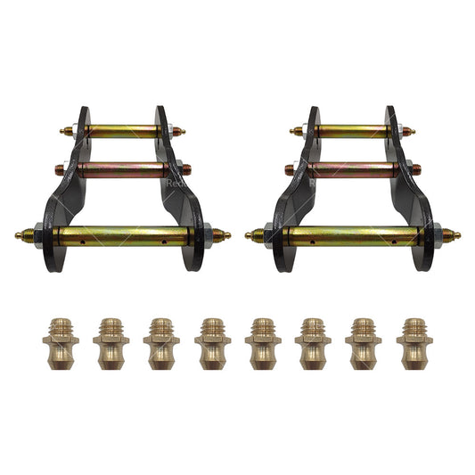 FOR MITSUBISHI TRITON ML or MN 05-15 EXTENDED GREASABLE SHACKLES 2 inch  50MM LIFT KIT