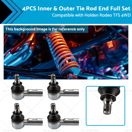 {{ 4PCS Inner  and  Outer Tie Rod End Full Set Suitable for Holden Rodeo TFS 4WD 89-03 }} - Buy Car Parts Online at {{ Kaka Auto Parts }}.