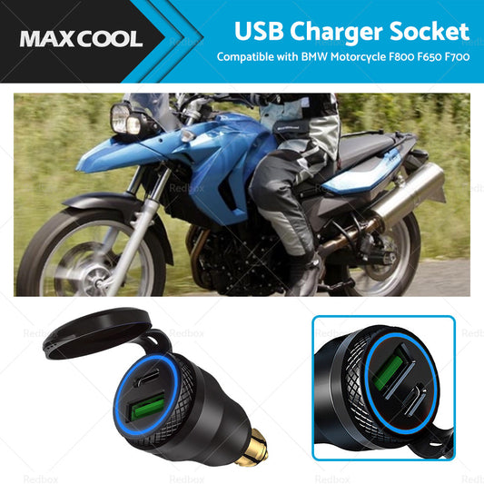 {{ Dual USB Charger Hella DIN Type C Plug Socket Suitable For BMW Ducati Motorcycle }} - Buy Car Parts Online at {{ Kaka Auto Parts }}.