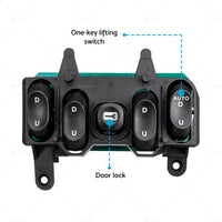 {{ Master Power Window Switch Fits For Ford Falcon Fairmont Fairlane EF EL NF NL }} - Buy Car Parts Online at {{ Kaka Auto Parts }}.