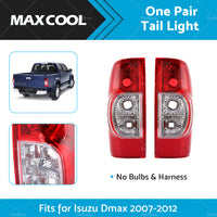 {{ 1 Pair Red Tail Light Rear Lamp Light Fits for Isuzu Dmax 2006-2012 }} - Buy Car Parts Online at {{ Kaka Auto Parts }}.