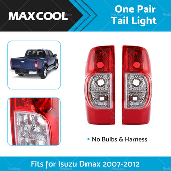 compare product 1 Pair Red Tail Light Rear Lamp Light Fits for Isuzu Dmax 2006-2012
