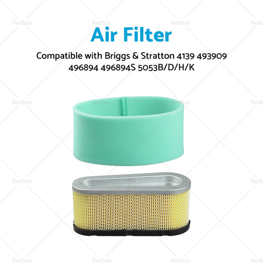 Air Filter Suitable For Briggs  and  Stratton 4139 493909 496894 496894S 5053B or D or H or K