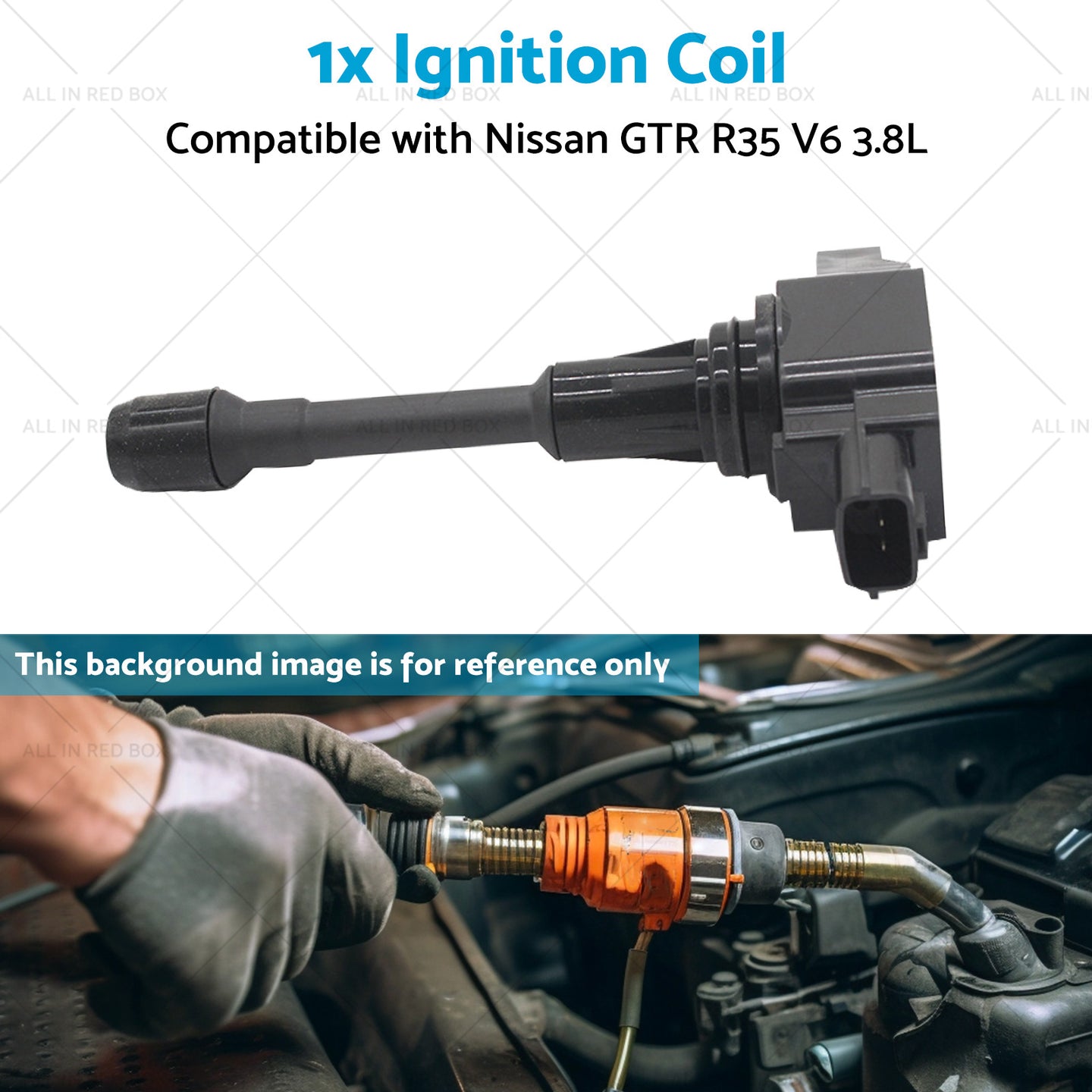 {{ 1x Ignition Coil Suitable for Nissan GTR R35 V6 3. 8L 22448JF00B VR38DETT 08-15 }} - Buy Car Parts Online at {{ Kaka Auto Parts }}.
