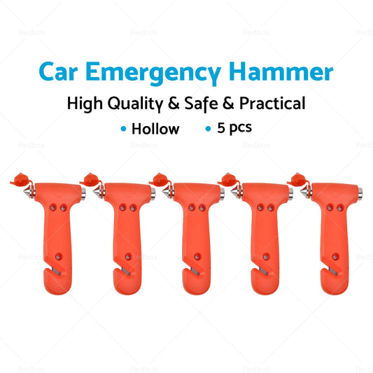 5x Emergency Safety Hammer Breaker Car Cutter Window Belt 2 in 1 Tool Bus Glass