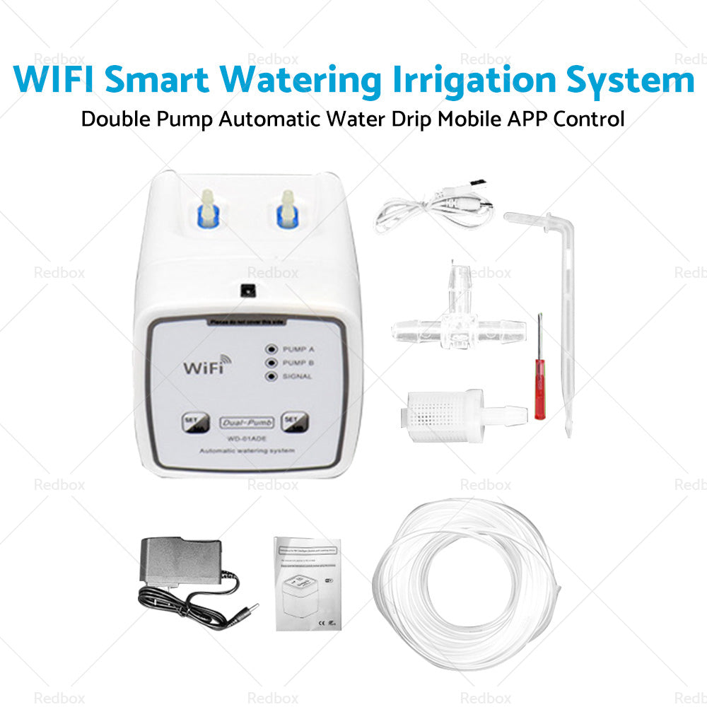 {{ WiFi Control Watering System Double Pump Automatic Water Drip Mobile APP Control }} - Buy Car Parts Online at {{ Kaka Auto Parts }}.