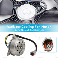{{ Driver or Passenger Side Radiator Cooling Fan Motor Suitable for Infiniti Nissan }} - Buy Car Parts Online at {{ Kaka Auto Parts }}.