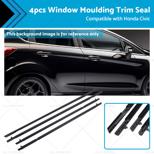{{ 4pcs Window Door Belt Weather Strips Suitable for Honda Civic 06-11 }} - Buy Car Parts Online at {{ Kaka Auto Parts }}.