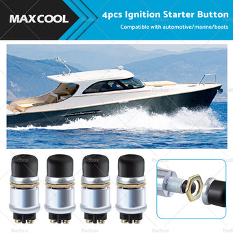 compare product 4PCS 12V Car Switch Push Button Ignition Track Engine Start Starter Heavy Duty