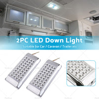{{ 2PCS 12V LED Down Light Cabin Ceiling Lamp Boat Camper Trailer RV Caravan Lights }} - Buy Car Parts Online at {{ Kaka Auto Parts }}.