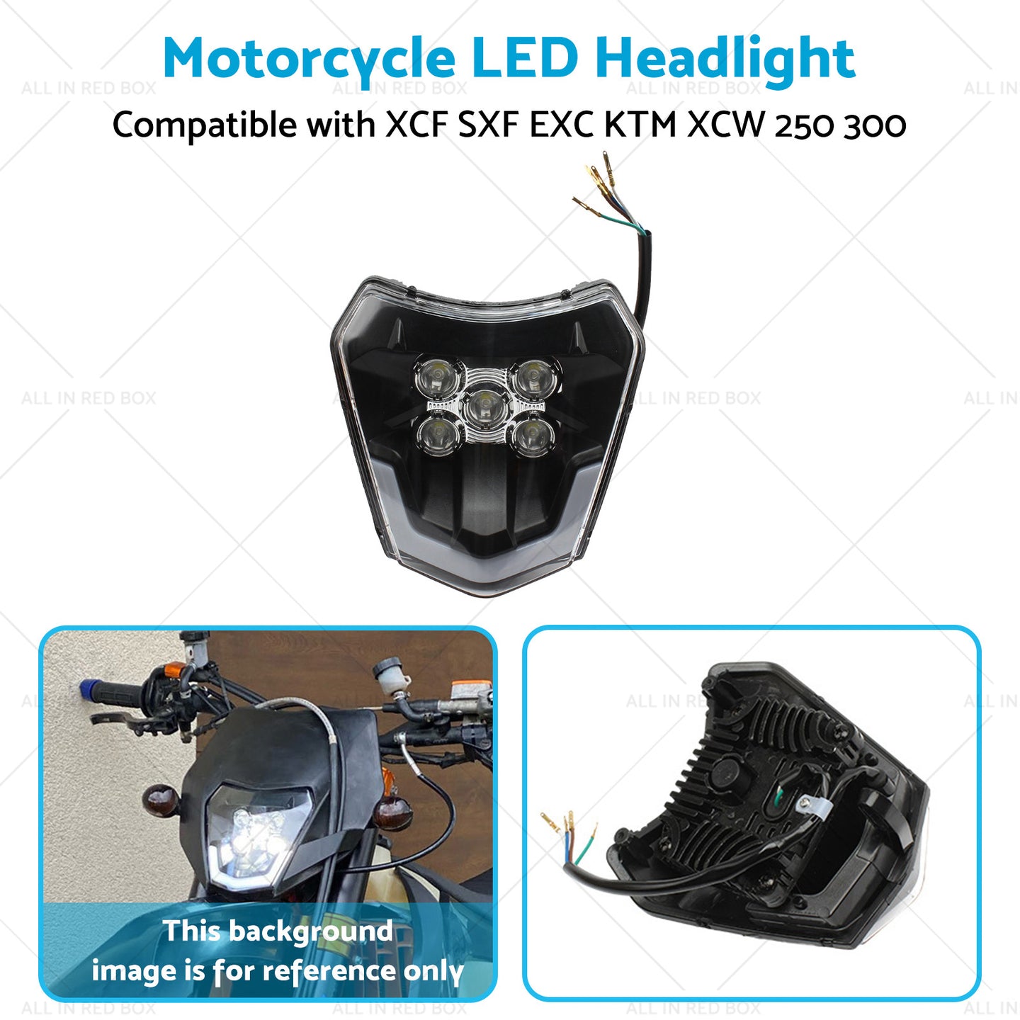 {{ Motorcycle LED Headlight Suitable For XCF SXF EXC KTM XCW 250 300 350 450 500 }} - Buy Car Parts Online at {{ Kaka Auto Parts }}.