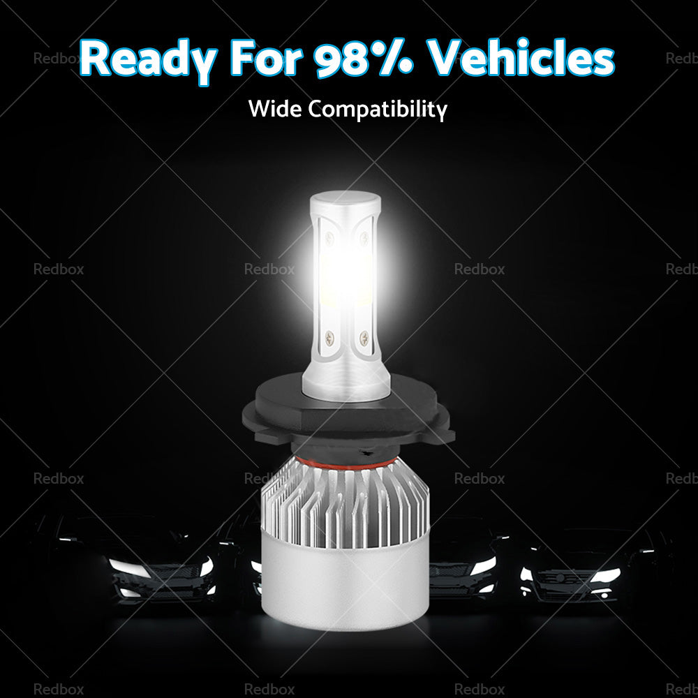 {{ 2x HB2 9003 H4 LED Headlight Globes Kit Hi or Low Beam 9000LM Brighter White }} - Buy Car Parts Online at {{ Kaka Auto Parts }}.