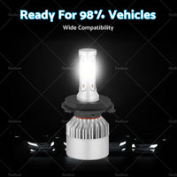{{ 2x HB2 9003 H4 LED Headlight Globes Kit Hi or Low Beam 9000LM Brighter White }} - Buy Car Parts Online at {{ Kaka Auto Parts }}.