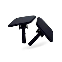Headlight Washer Jet Caps Pair Black Suitable for Kia Sportage Mk3 Front - BD2