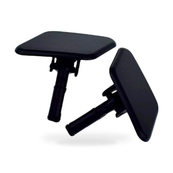 compare product Headlight Washer Jet Caps Pair Black Suitable for Kia Sportage Mk3 Front
