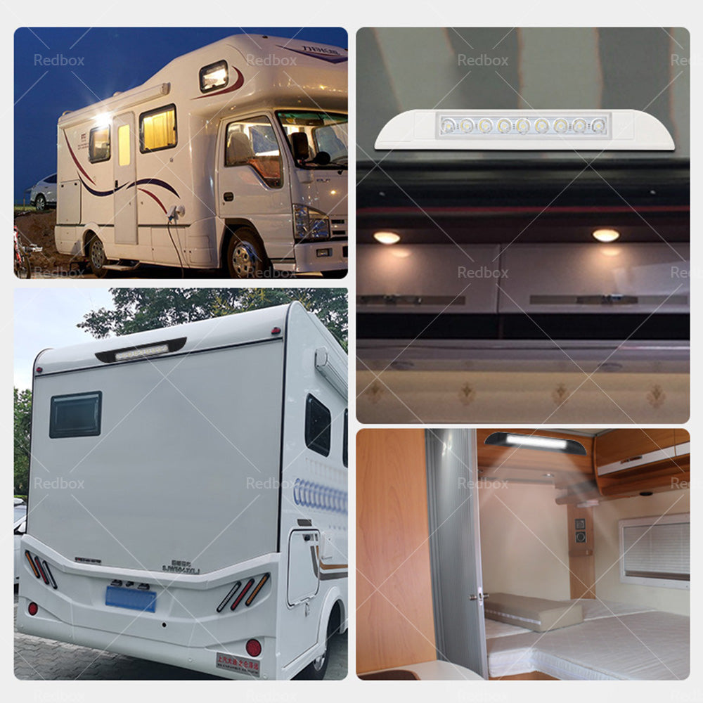 {{ 256mm 12V 9 LED Awning Light Touch Switch Strip Bar Caravan Camper Boat Marine }} - Buy Car Parts Online at {{ Kaka Auto Parts }}.