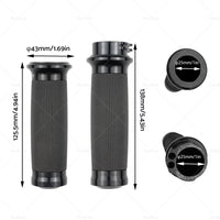 {{ 1inch Pair Black Hand Grip Handle Bar Suitable for Harley Touring Dyna Sportster }} - Buy Car Parts Online at {{ Kaka Auto Parts }}.