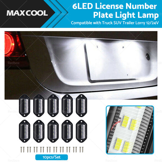 {{ 6LED License Number Plate Light Lamp Suitable For Truck SUV Trailer Lorry 12 24V }} - Buy Car Parts Online at {{ Kaka Auto Parts }}.